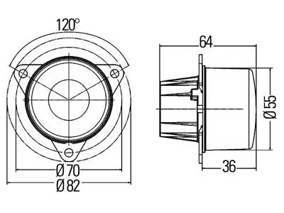 HELLA LED Virzienrādītājs ar 6 LED, Caurspīdīgu Lēcu, Virsmontāžai, 12V, ECE - Attēls 2