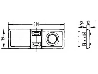 HELLA Indoor light - Universāls salona apgaismojums ar lasīšanas funkciju, 12/24V, integrētiem 2 slēdžiem - Attēls 2