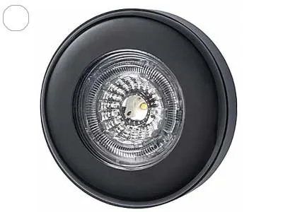 HELLA LED Salona Apgaismojums, apaļš, 5V 1.5W, USB barošana, melnā apdare, IP66