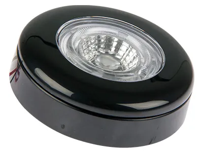 HELLA LED Salona Apgaismojums, apaļš, 5V 1.5W, USB barošana, melnā apdare, IP66 - Attēls 3