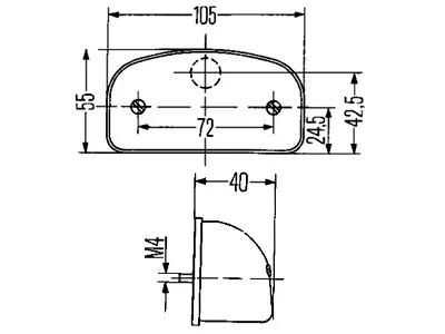 Hella Numura Zīmes Apgaismojums SV8.5 - Klasisks Melns Risinājums Automašīnām - Attēls 2