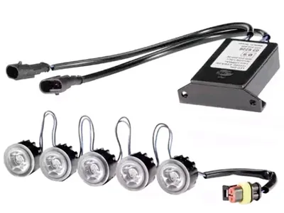 HELLA LED dienas gaitas lukturu komplekts 12/24V - Universāls 30mm diametrs