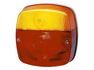 HELLA Universāls Aizmugures Lukturis ar Bremžu, Virzienrādītāju un Numura Apgaismojuma Funkcijām (12/24V)