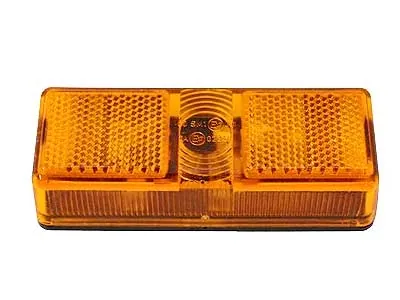 TALMU Dzeltens sānu gabarītu lukturis ar C5W spuldzi, 12/24V, 110x41x28mm
