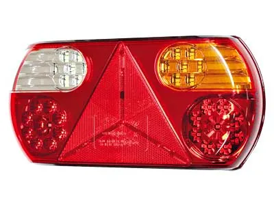 LED kombinētais aizmugurējais lukturis, labais, IP67, ar atstarotāju (296x142x45mm)