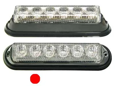 LED Horizontālais Signāllukturis ar 6 LED Diodēm, 19 Mirgošanas Režīmi, 12-24V, Sinhronizācijas Funkcija