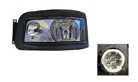 MAN TGA 00>07 priekšējais lukturis el.reg. (6 pin) (KP) - Papildlukturi.lv