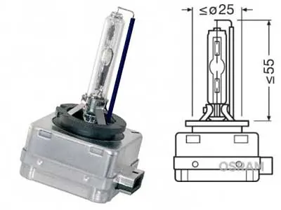 Ksenona spuldze D1S Xenarc Classic 66140CLC 35W E1 - Attēls 2