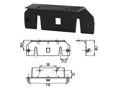 HELLA Turētājs Sānu Gabarītu Lukturiem 1608-35910 un 1608-35912
