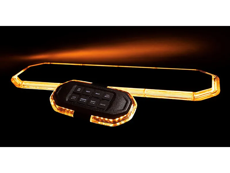 Radiant LED Bākuguns Panelis ar 12 Mirgošanas Režīmiem, IP67, 10-30V, ECE R65 Sertificēts - Attēls 3