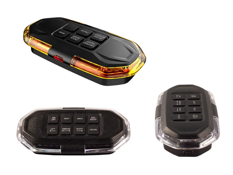 Radiant LED Bākuguns Panelis - Dzeltens, 12 Mirgošanas Režīmi, IP67, 10-30V - Attēls 2