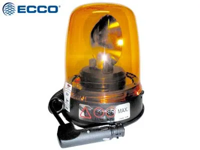 Britax Halogen Bākuguns H1 - Dzintarkrāsas rotējoša bākuguns ar magnētisku pamatni, 12/24V - Papildlukturi.lv