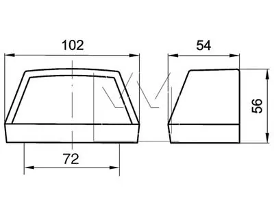 MONARK AUTOMOTIVE LED Numura zīmes apgaismojums - 12V, melna plastmasa, 4 LED - Attēls 2