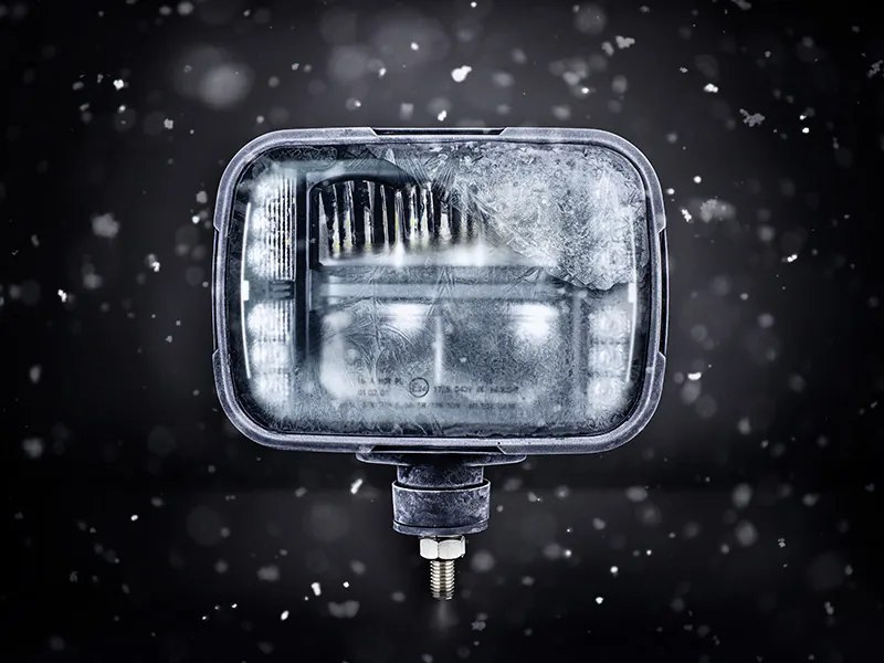 STRANDS ALASKA LED SNOW PLOW LAMP ar apsildāmu lēcu (9-32V, 6000K) - Attēls 7