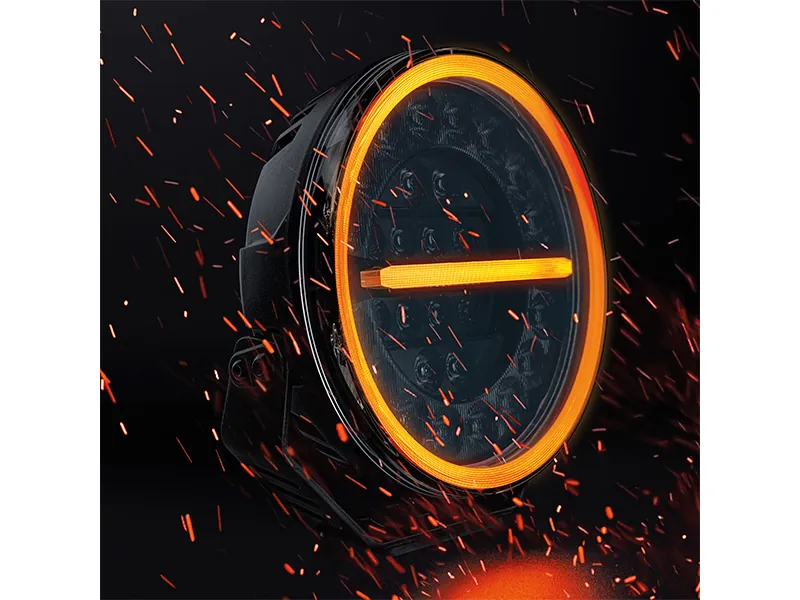 STRANDS FIREFLY Jaudīgs vadīšanas lukturis ar 16800lm, 5700K, 10-48V un divkrāsu pozīcijas gaismām