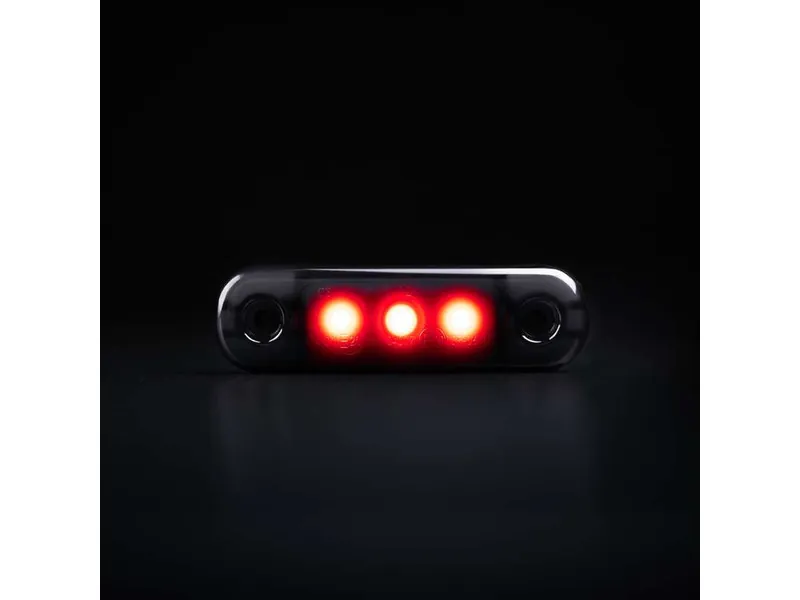 STRANDS DARK KNIGHT SUPER DARK SLIM aizmugurējais pozīcijas lukturis, 10-32V, IP6K9K, ECE apstiprināts