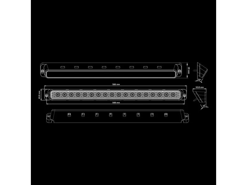 Strands NUUK E-LINE SCENE LIGHT - Regulējams Darba Lukturis, 9200lm, 10-36V, 5000K - Attēls 10