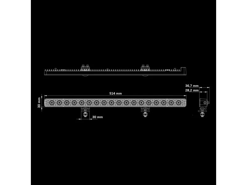 STRANDS NUUK E-LINE - Jaudīgs LED lukturis ar 9200lm, 5000K un 10-36V - Attēls 9