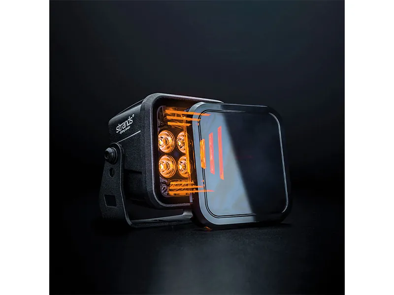 Strands Dark Knight Fortex Work - Dzintara Darba Lukturis ar 3900lm Gaismas Jaudu, 9-36V