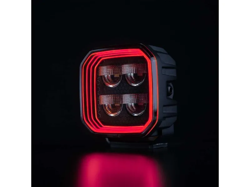 STRANDS FOR9T NO-GLARE WORK LIGHT - Jaudīgs 7200lm darba lukturis ar 10-48V spriegumu un sarkanu/dzeltenu pozīcijas gaismu - Attēls 2