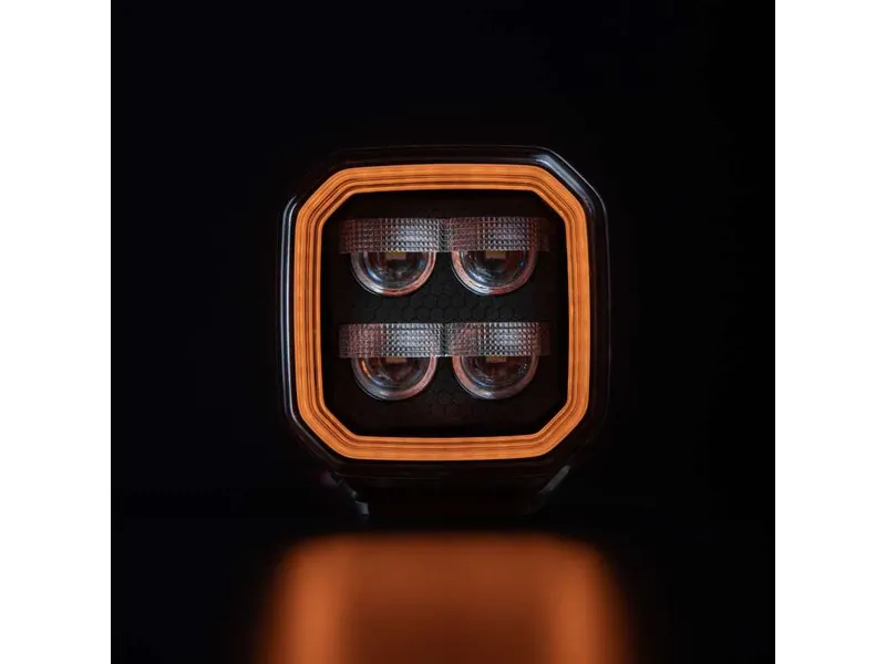 STRANDS FOR9T NO-GLARE WORK LIGHT - Jaudīgs 7200lm darba lukturis ar 10-48V spriegumu un sarkanu/dzeltenu pozīcijas gaismu - Attēls 6