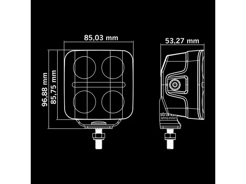 STRANDS NUUK D-LINE QBA Dubultfunkciju Lukturis (Tālā gaisma, Dzintara/Baltā Pozīcijas Gaisma) - 2710lm, 10-32V - Attēls 9