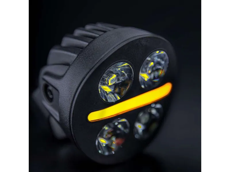 STRANDS NUUK D-LINE MC Braukšanas lukturis ar baltu un dzeltenu pozīcijas gaismu 2540lm 10-32V - Attēls 4