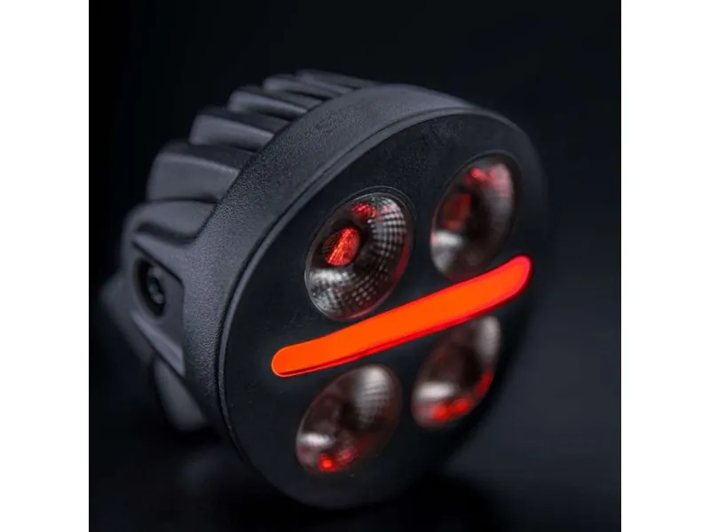 STRANDS NUUK D-LINE MC Darba Lukturis ar Sarkanu un Dzintara Pozīcijgaismu, 2740lm, 10-32V - Attēls 5