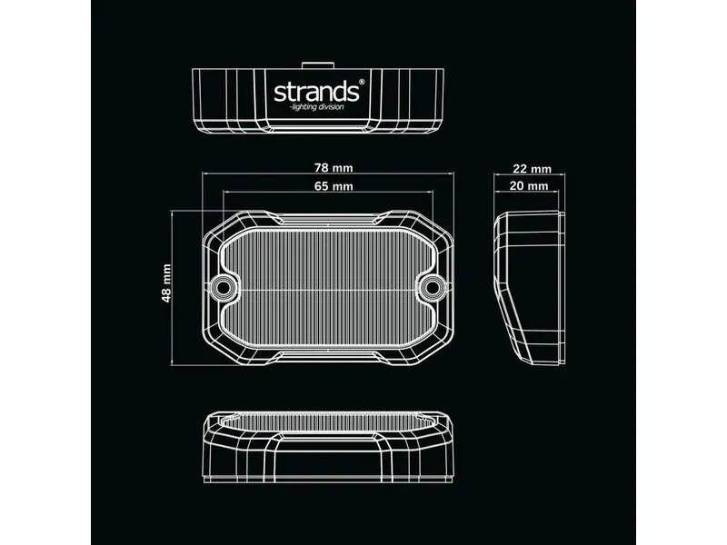 STRANDS UNITY SCENE LIGHT - Daudzfunkcionāls 880lm LED lukturis ar 10-32V spriegumu un kompaktu dizainu - Attēls 8