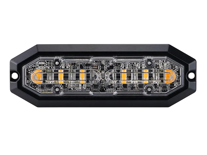 STRANDS Dinamiskais LED Stroboskops Lighthead 6 LED - IP68 Ūdensizturīgs, 12-24V, ECE R65 klase 2 Sertificēts