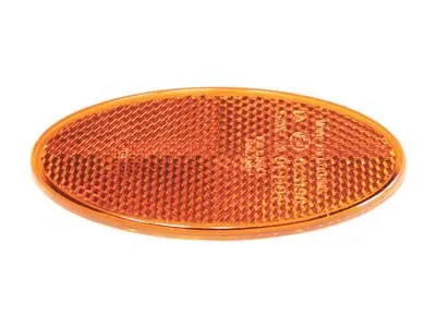 TALMU Amber Atstarotājs 100x50mm ar Pašlīmējošu Stiprinājumu, ECE/SAE Sertifikāts